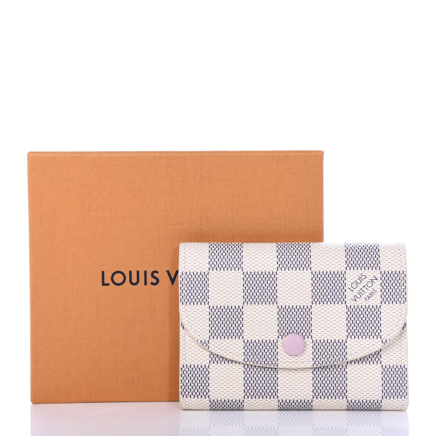 Damier Azur Rosalie Coin Purse Rose Ballerine