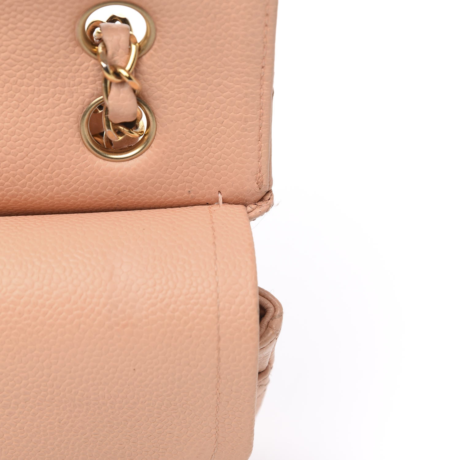 Chanel Caviar Quilted Medium Double Flap Beige 12 of 17