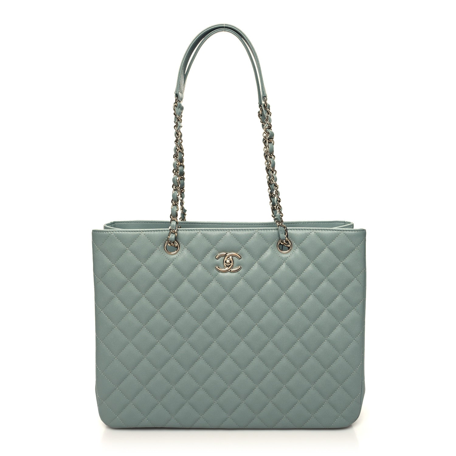 Chanel Caviar Quilted Large Classic Shopping Tote Grey 1 of 10