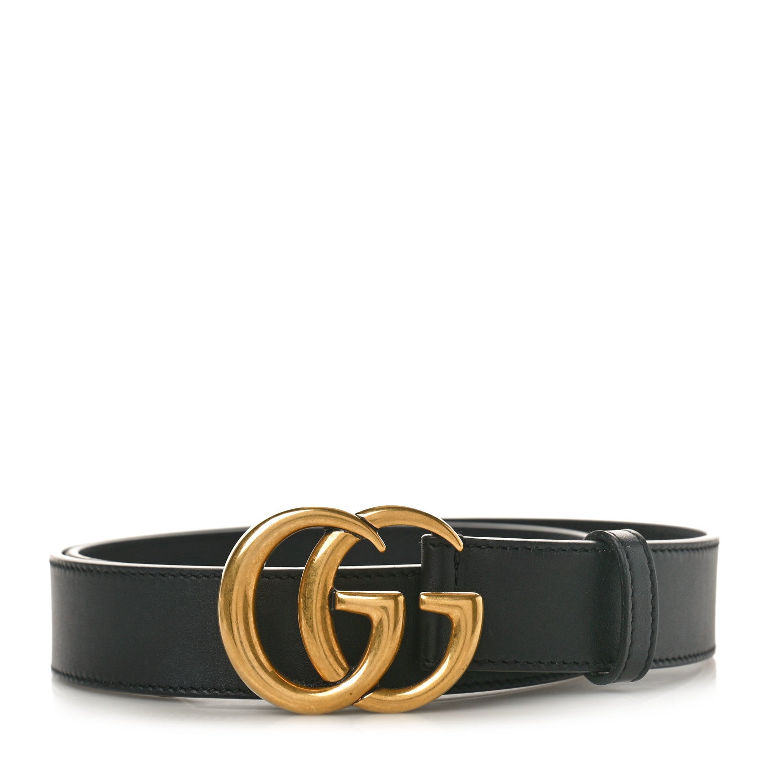 Gucci Calfskin Double G 30mm Belt 75 30 Black 1 of 12