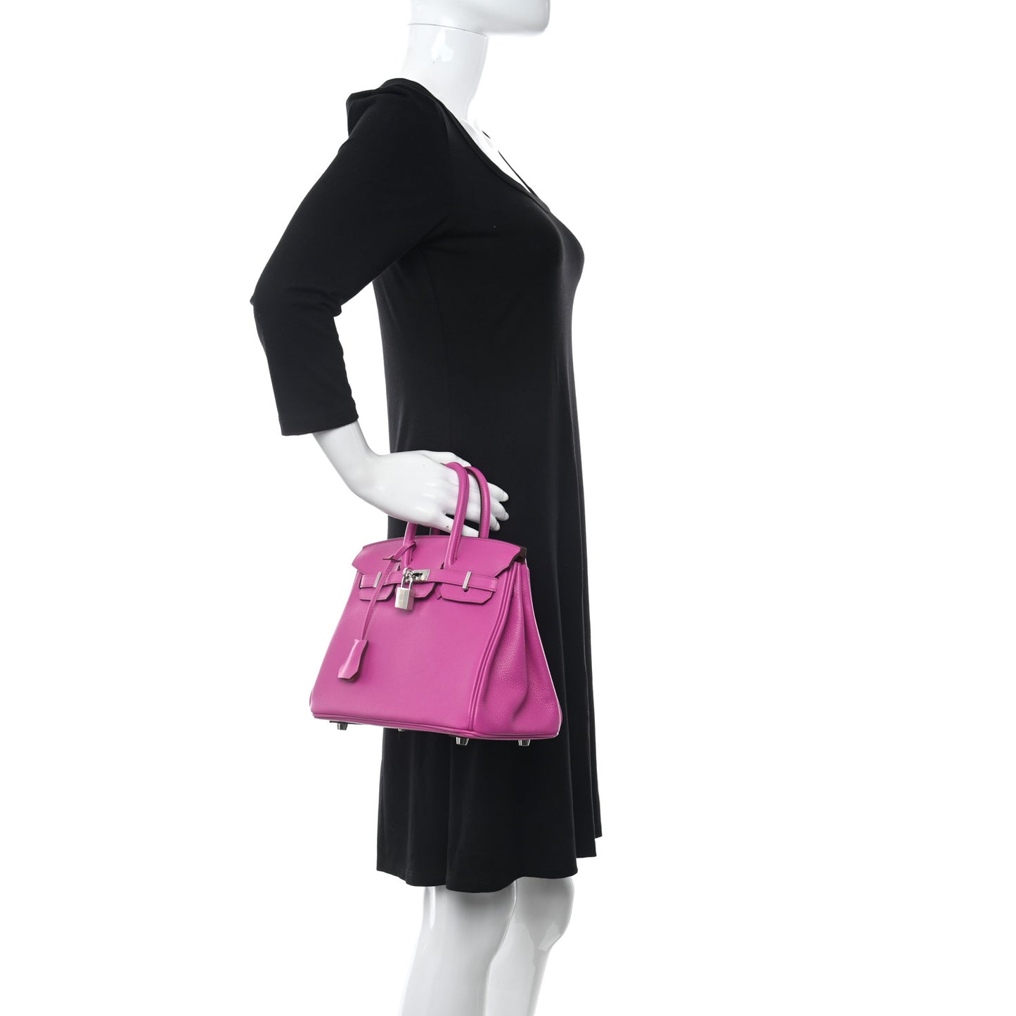 Taurillon Novillo Verso Birkin 25 Magnolia Rouge Casaque
