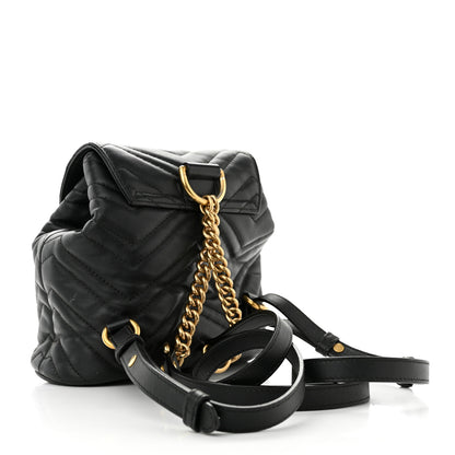 Gucci Calfskin Matelasse GG Marmont Flap Backpack Black 3 of 15