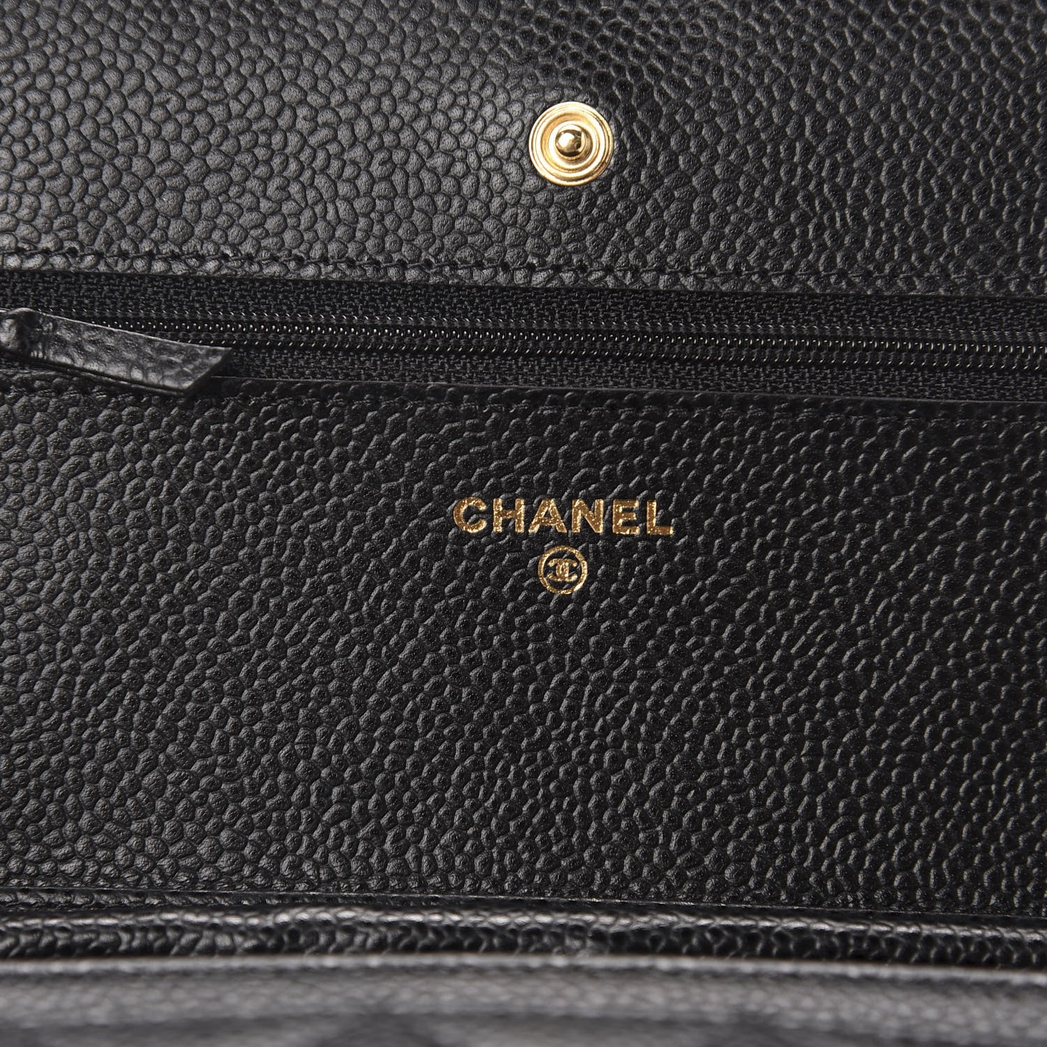 Chanel Caviar Quilted Wallet On Chain WOC Black 8 of 12