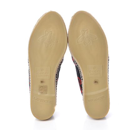 Gucci Terry Cloth GG Monogram Espadrilles 35.5 Blue Red 5 of 12