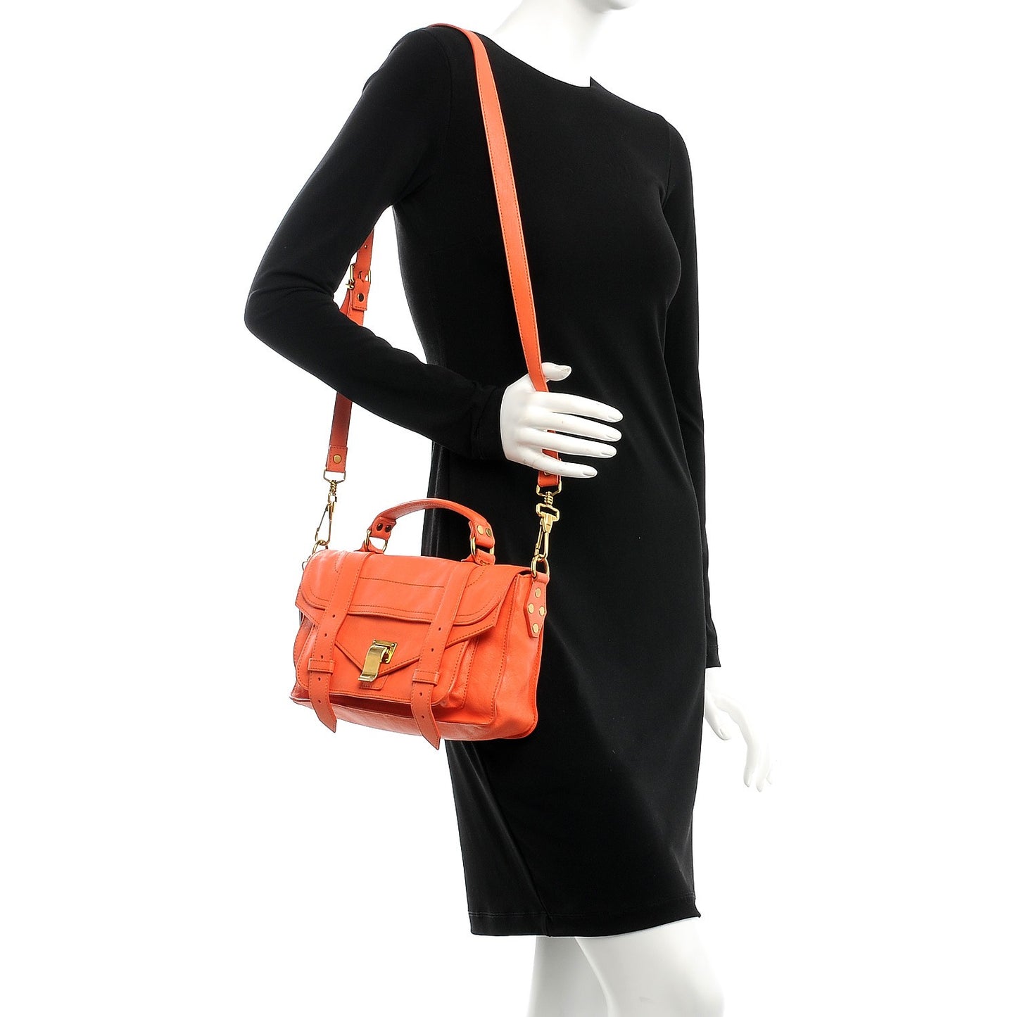 Lambskin Tiny PS1 Satchel Grapefruit
