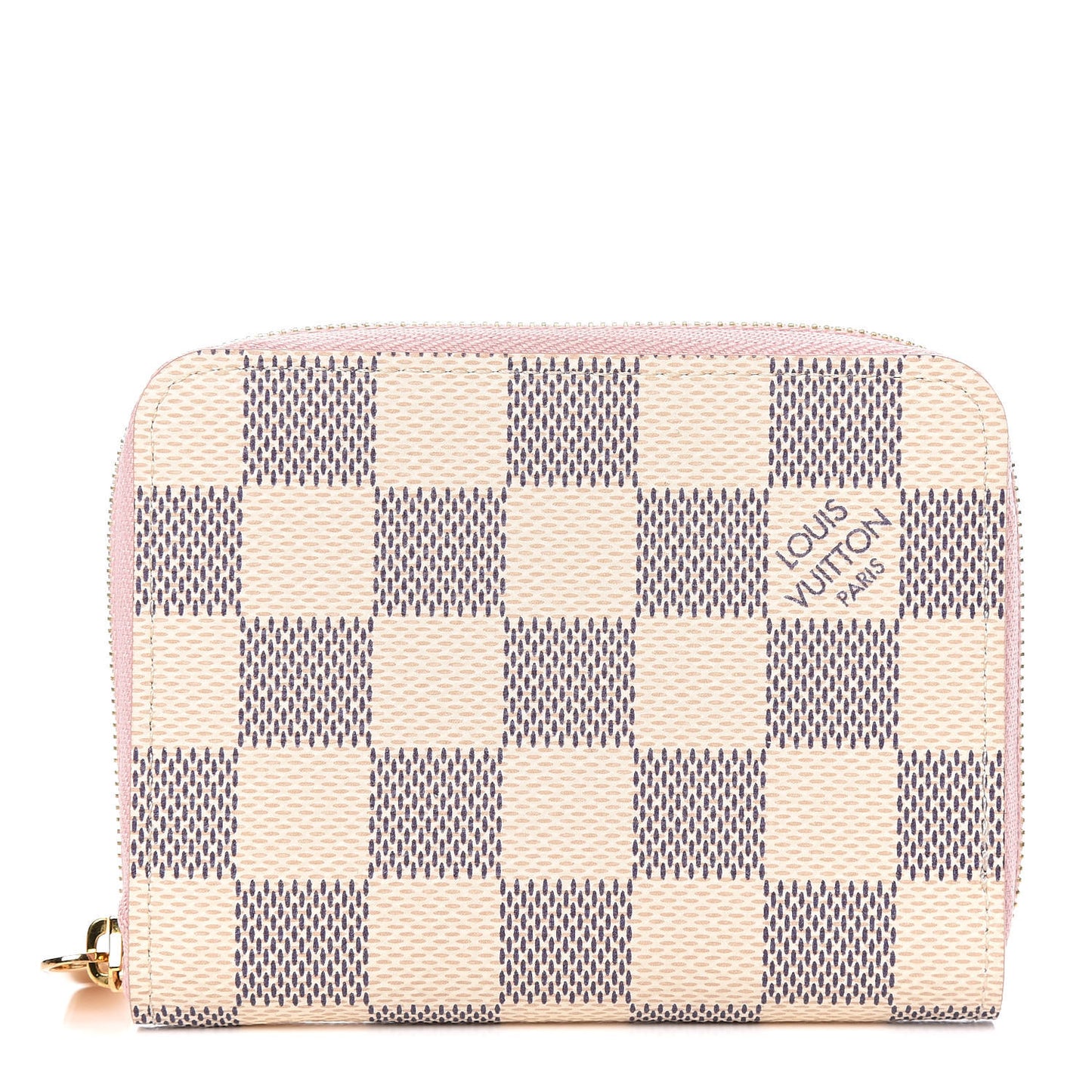 Damier Azur Zippy Coin Purse Rose Ballerine
