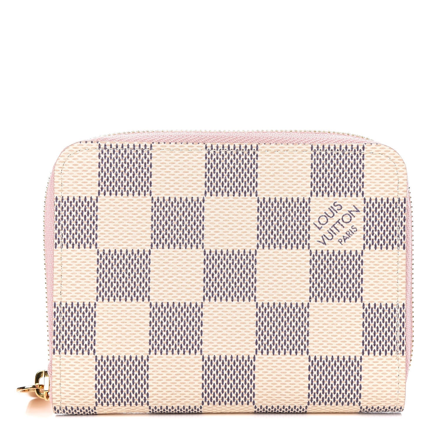 Louis Vuitton Damier Azur Zippy Coin Purse Rose Ballerine 1 of 7