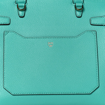 MCM Grained Calfskin Medium Milla Convertible Backpack Oasis Green 5 of 8