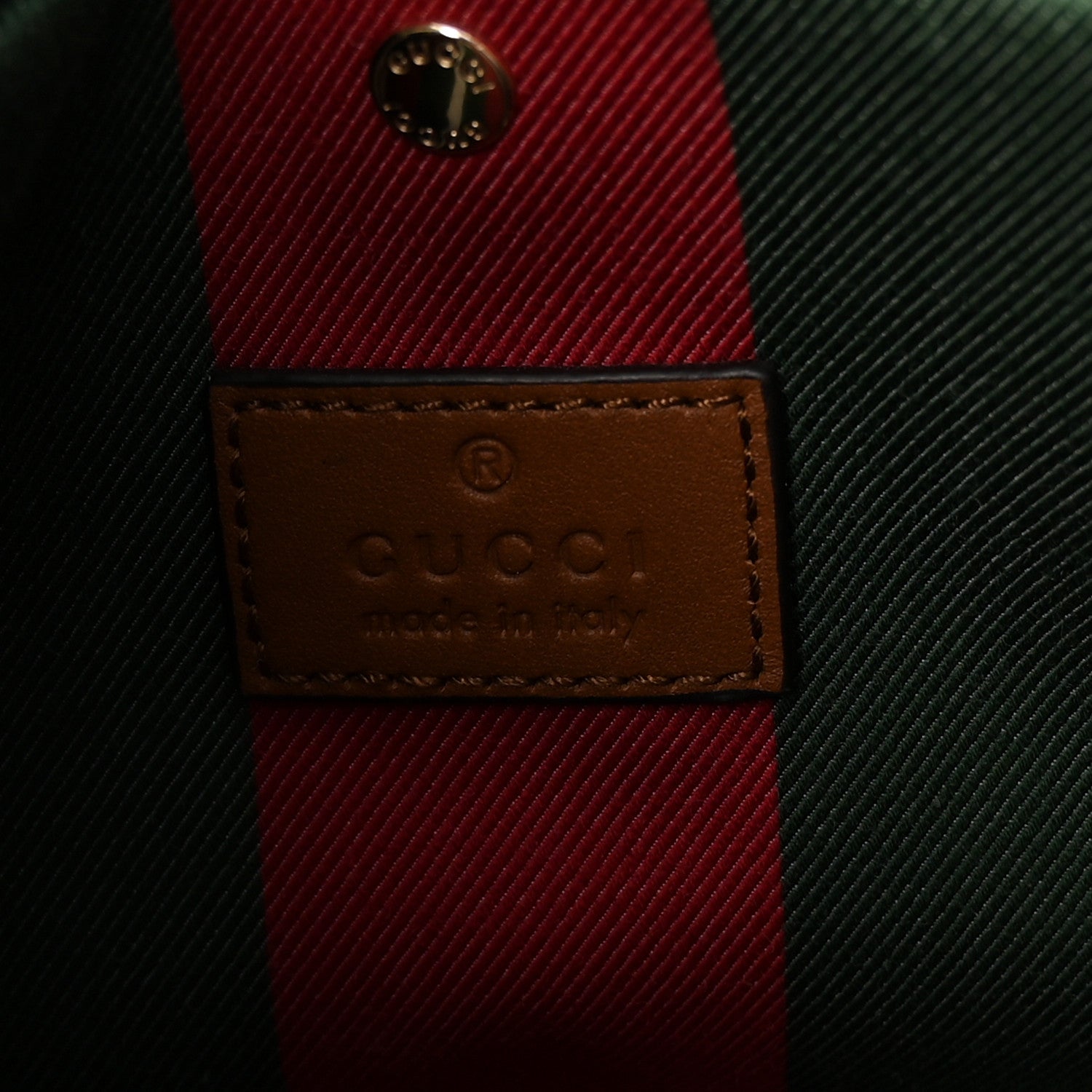 Gucci GG Supreme Monogram Emblem Small Shoulder Bag Beige Ebony Sundial 6 of 9