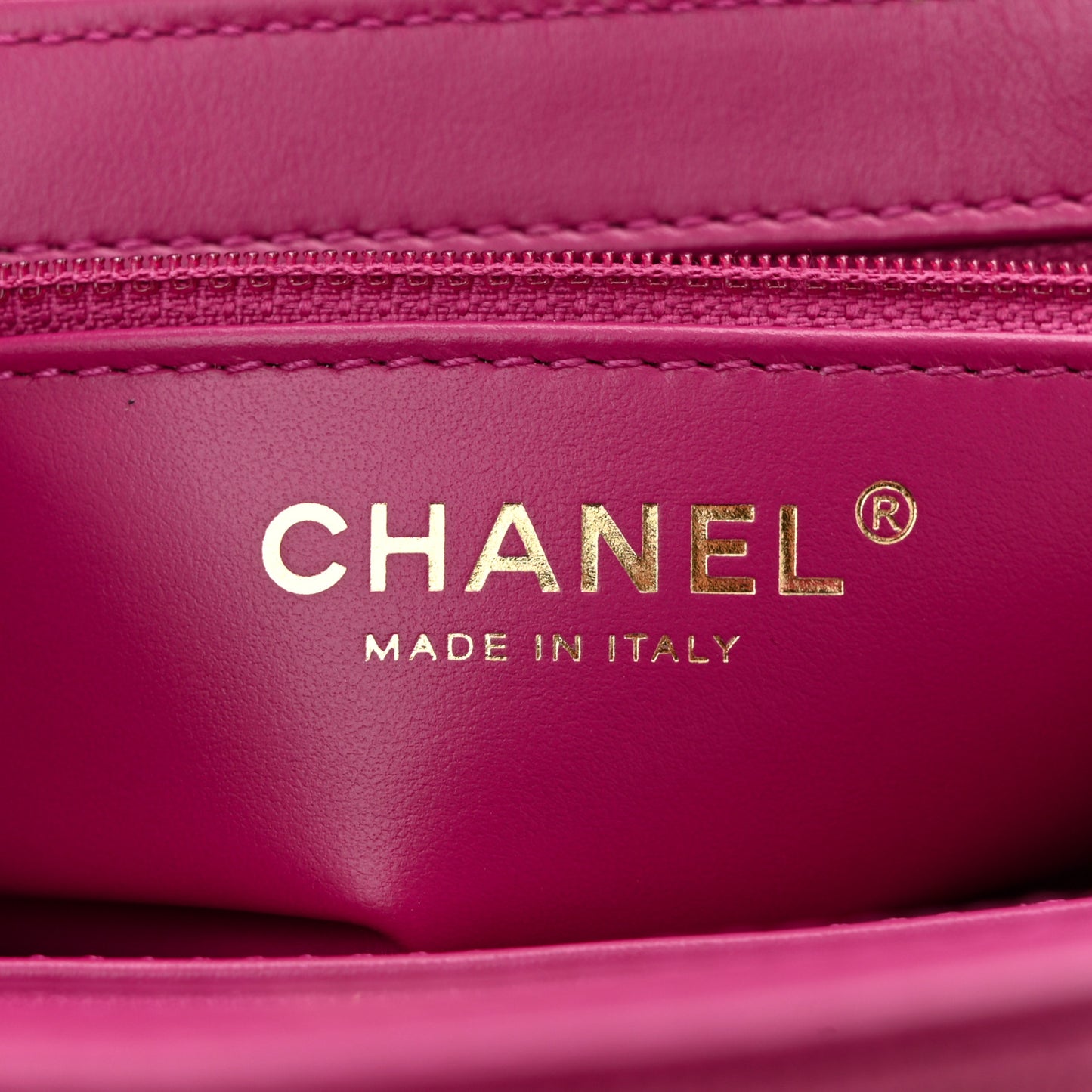 Denim Quilted Nano Kelly Shopper Fuchsia
