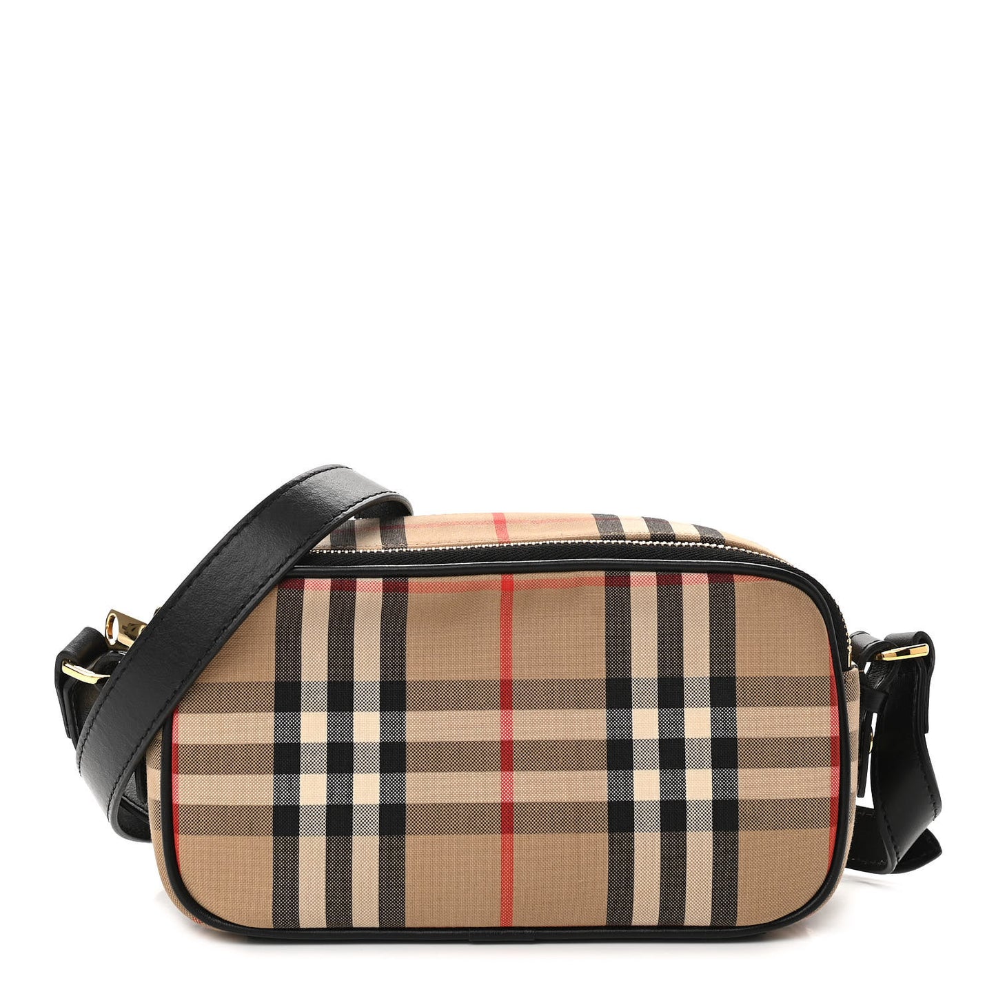 Calfskin Vintage Check Micro Camera Bag Archive Beige