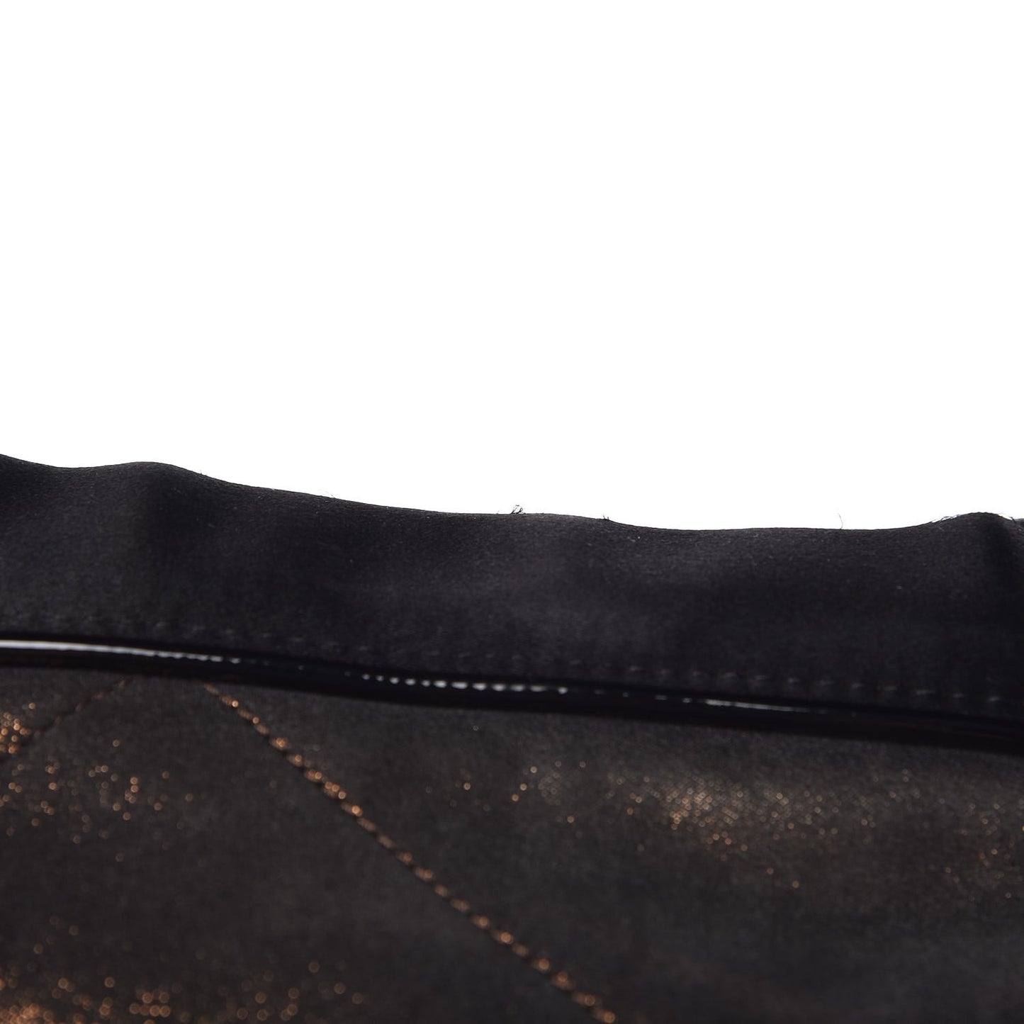 Metallic Lambskin Quilted Amalia Cabas Tote