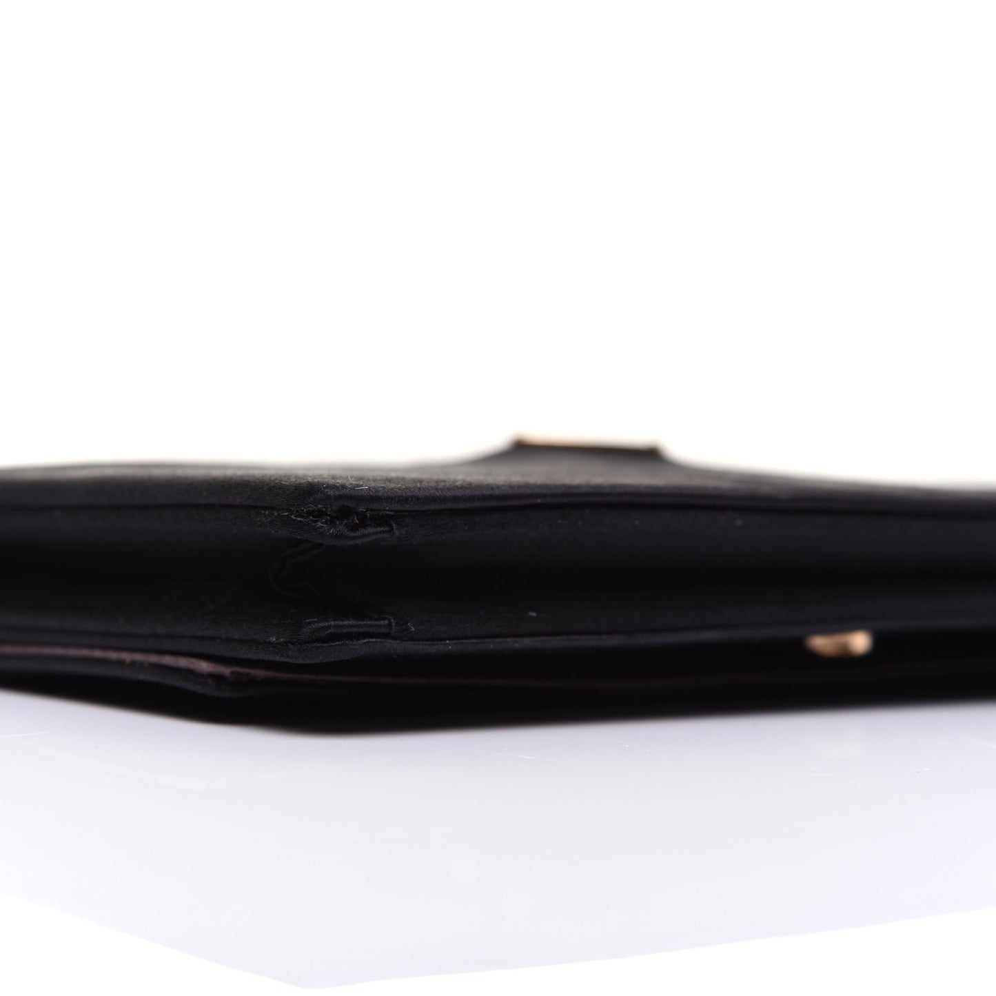 Satin Pochette Bag Black