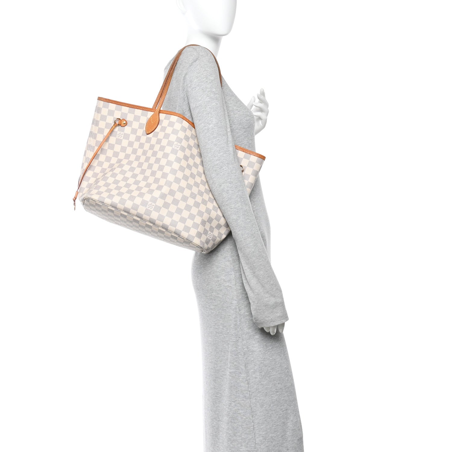 Louis Vuitton Damier Azur Neo Neverfull MM Rose Ballerine 2 of 10