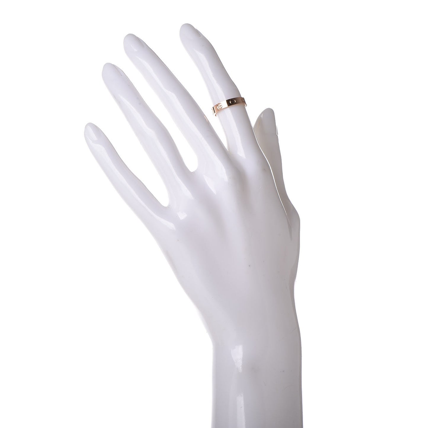 18K Pink Gold 3.5mm LOVE Wedding Band Ring 48 4.5
