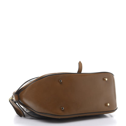 Burberry Bridle Calfskin House Check Owl Medium Orchard Bowling Bag Brown Ochre 4 of 13