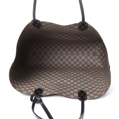 Gucci GG Supreme Monogram Large Reversible Tote Beige Black 14 of 17
