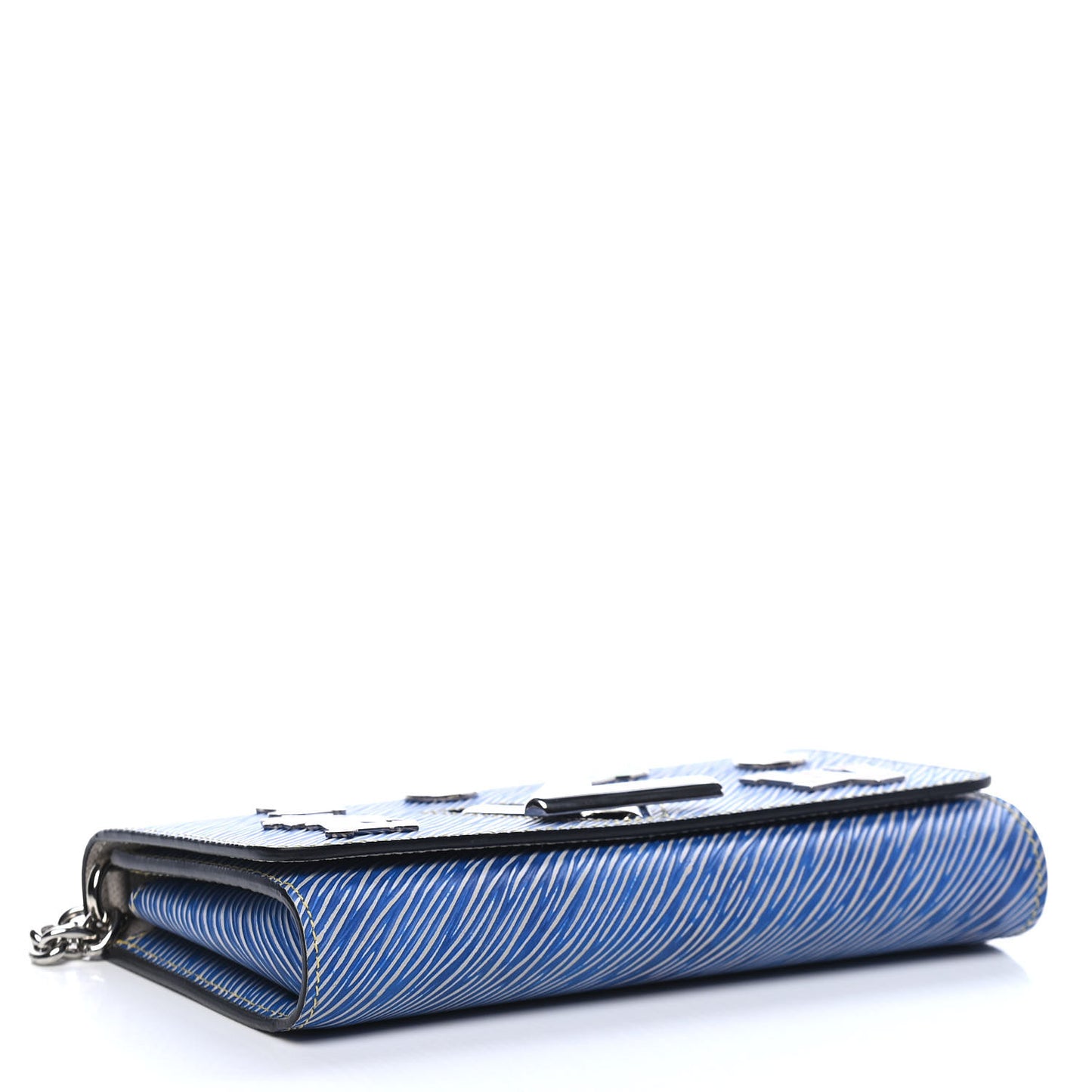 Epi Pins Twist Chain Wallet Denim Light