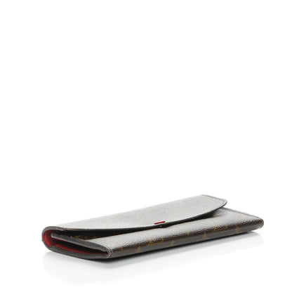 Louis Vuitton Monogram Emilie Wallet Red 4 of 11