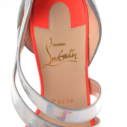 Christian Louboutin Specchio Tissu Reflex World Copine 100 Sandals 37 Multicolor 5 of 10