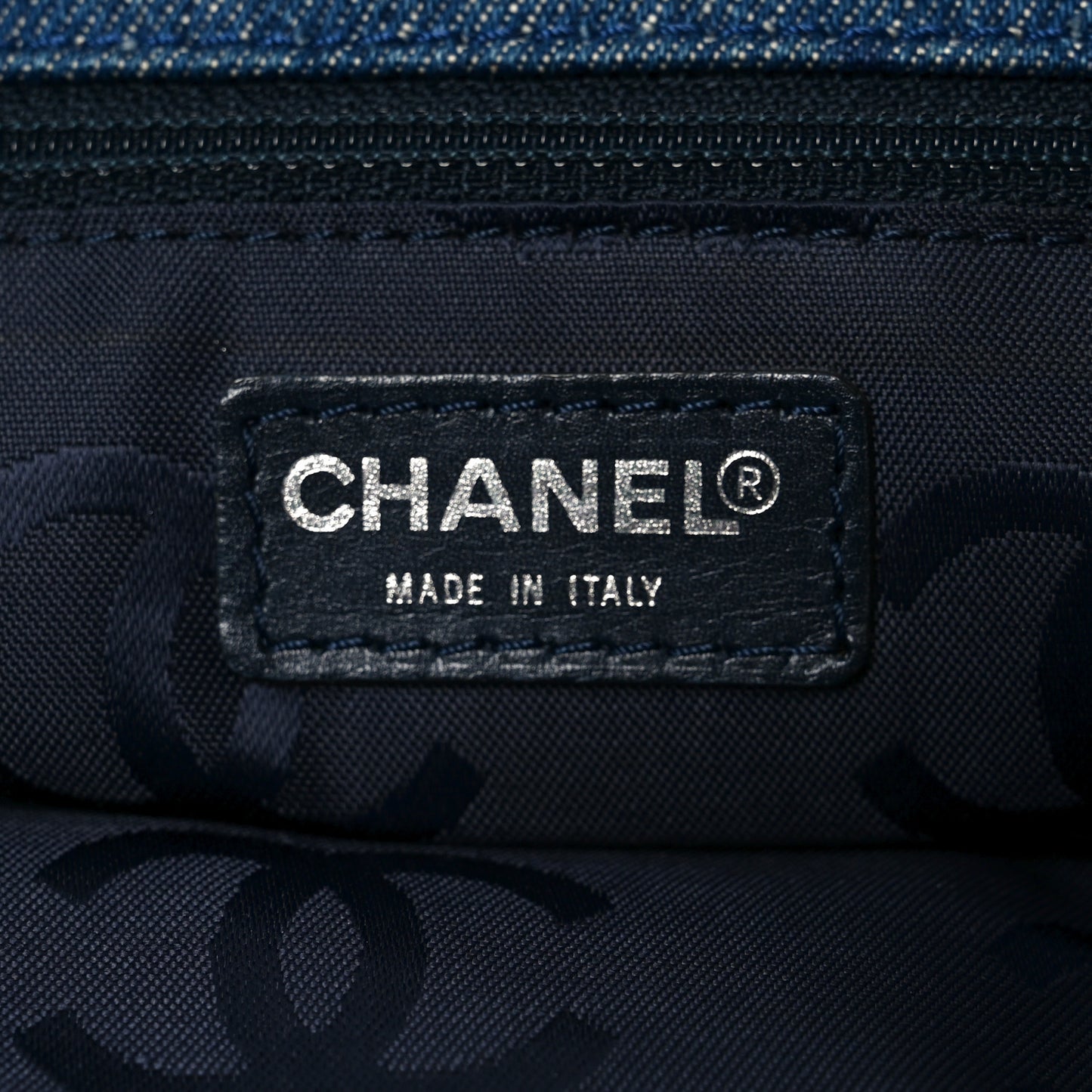 Denim Large CC Tote Dark Navy Blue