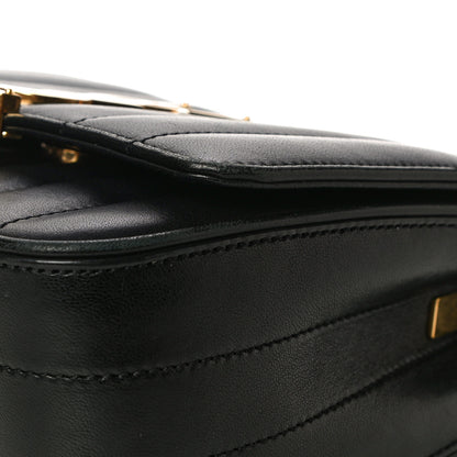 Saint Laurent Lambskin Matelasse Monogram Small Vicky Chain Bag Black 17 of 17