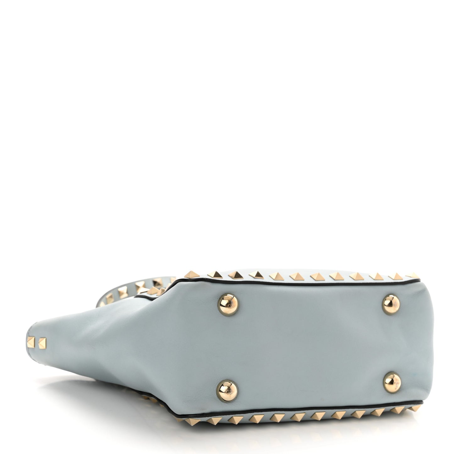 Vitello Mini Rockstud Tote Sky Sorbet