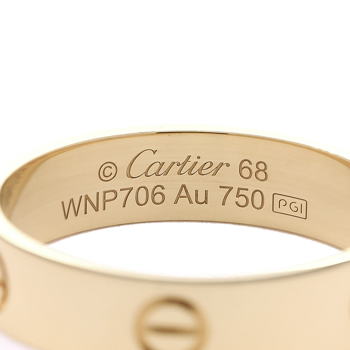Cartier 18K Yellow Gold 5.5mm LOVE Ring 68 12.25 4 of 5