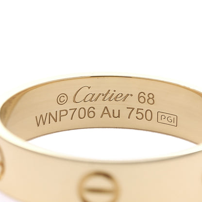 Cartier 18K Yellow Gold 5.5mm LOVE Ring 68 12.25 4 of 5
