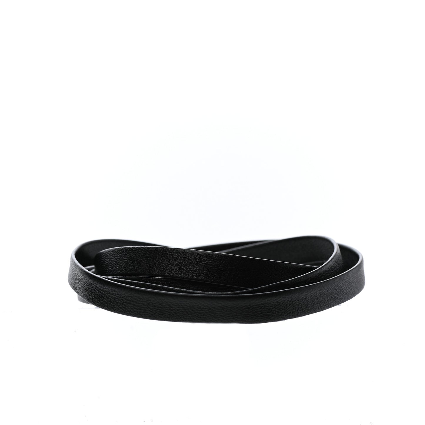 Metal Lambskin CC Heart Choker Necklace Black Silver