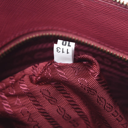 Prada Saffiano Lux Medium Promenade Tote Peonia 9 of 17