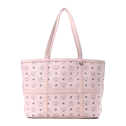 MCM Visetos Medium Delmy Shopper Tote Powder Pink 1 of 11