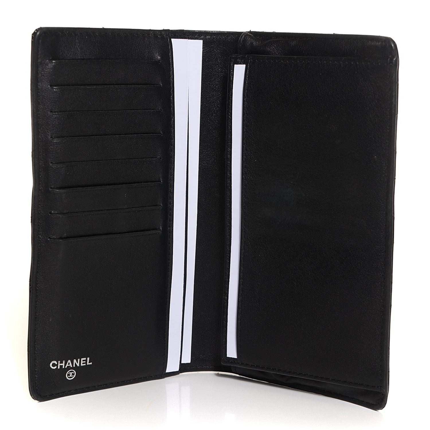 Chanel Patent Quilted Brilliant Yen Wallet Black 4 of 9
