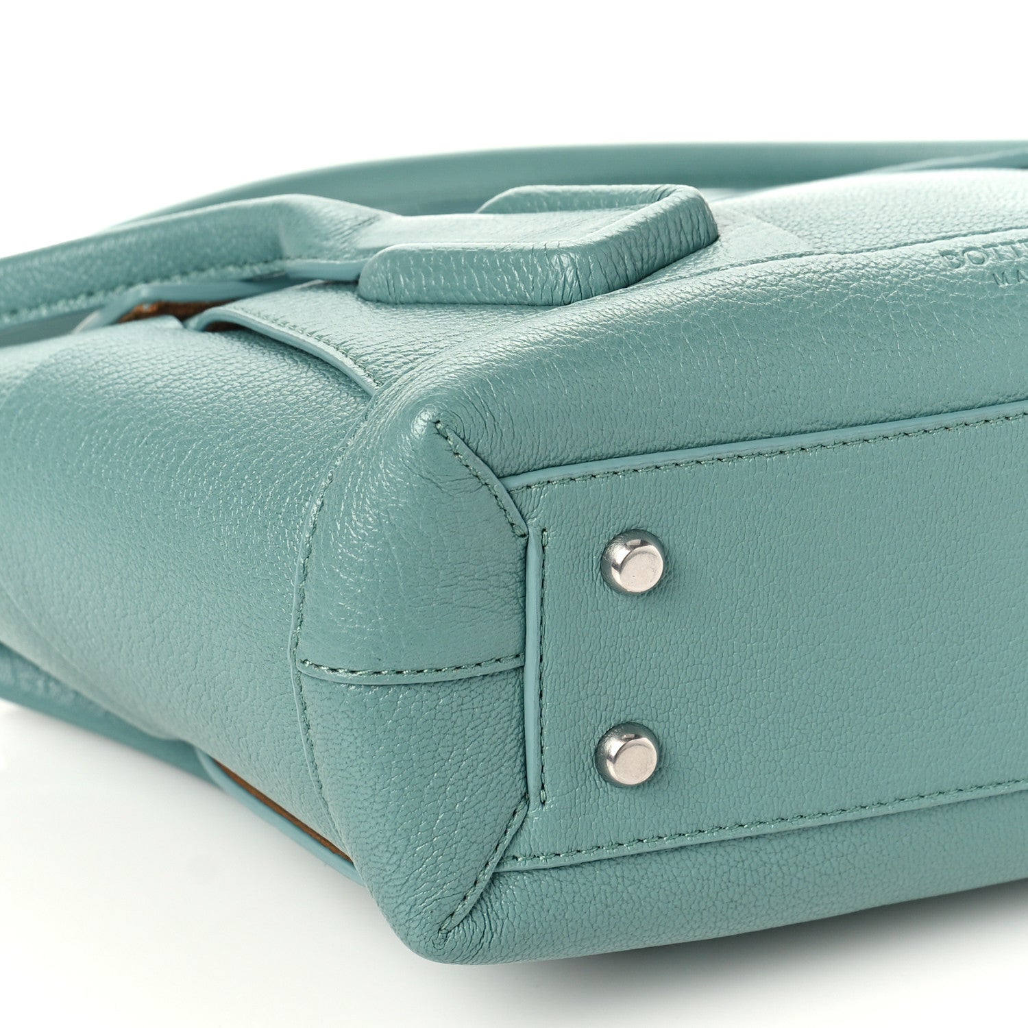 Bottega Veneta Goatskin Maxi Intrecciato Small Arco Linoleum 7 of 8