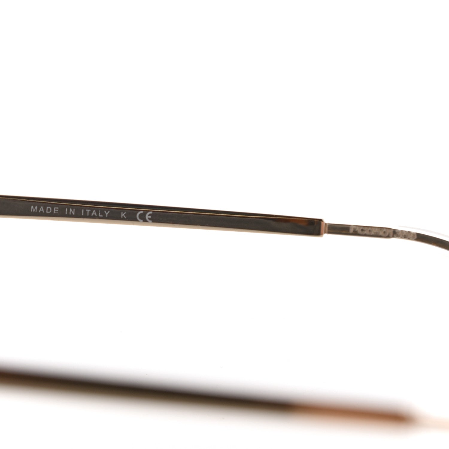 Chanel 18K White Gold Mirror Square Sunglasses 6051 Gold 5 of 7