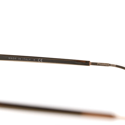 Chanel 18K White Gold Mirror Square Sunglasses 6051 Gold 5 of 7