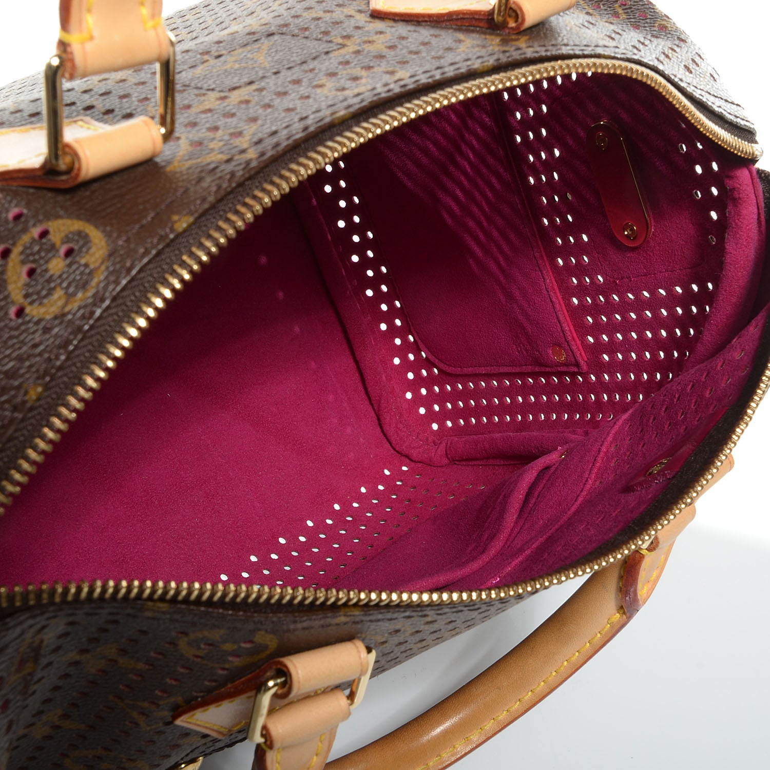 Louis Vuitton Monogram Perforated Speedy 30 Fuchsia 5 of 7