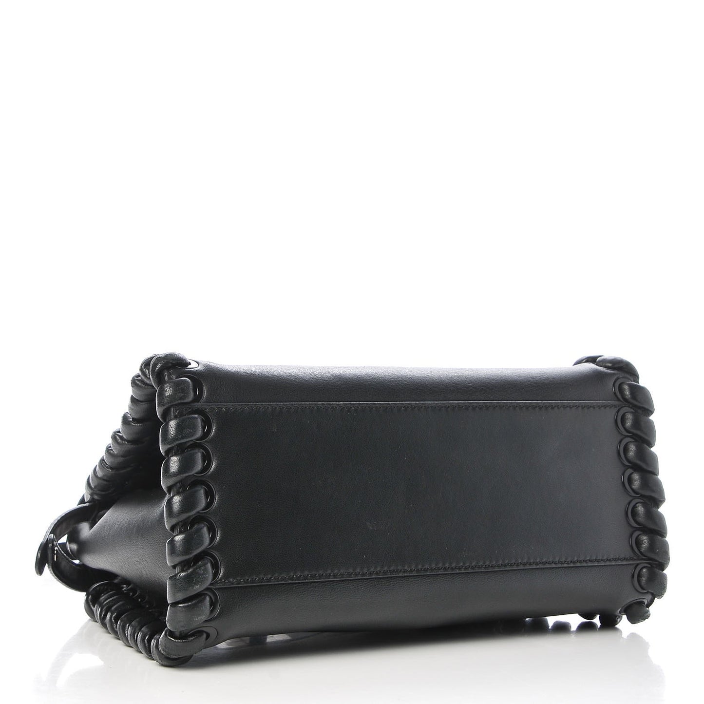 Nappa Lace Up Mini Peekaboo Iconic Satchel Black