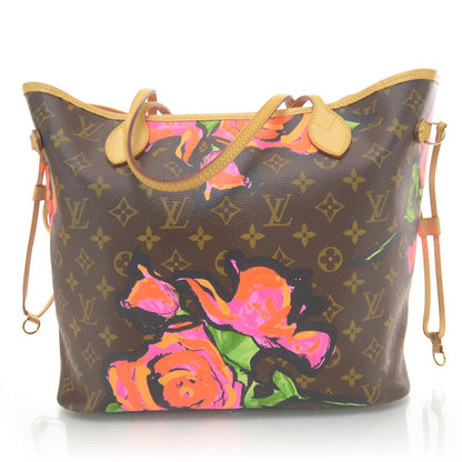 Louis Vuitton Monogram Roses Neverfull MM 3 of 7