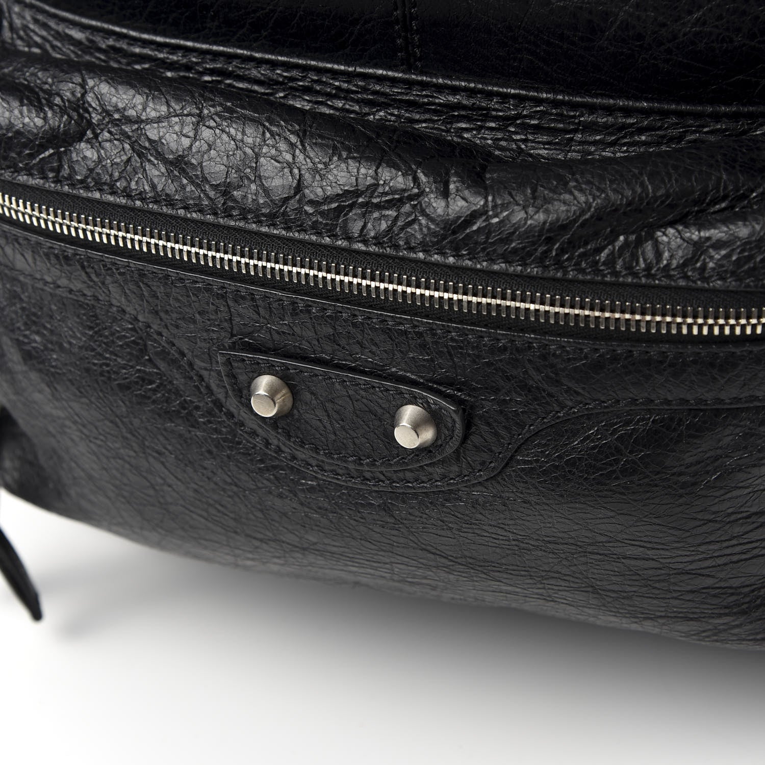 Balenciaga Agneau Classic Silver Hardware Backpack Black 9 of 9