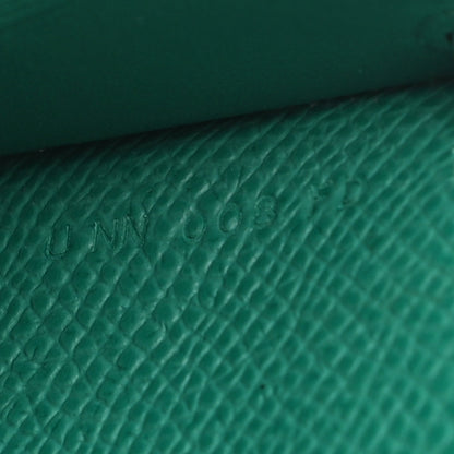 Hermes Epsom Shiny Alligator Touch Kelly Wallet To Go Vert Jade 7 of 8
