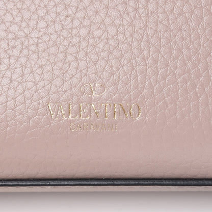 Valentino Garavani Pebbled Calfskin Medium Rockstud Flip Lock Crossbody Bag Poudre 7 of 9
