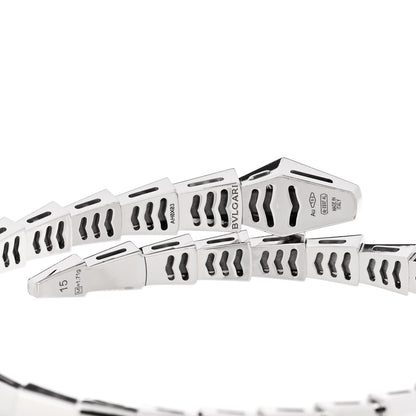 Bulgari 18K White Gold Diamond Serpenti Viper Bracelet 15 3 of 4