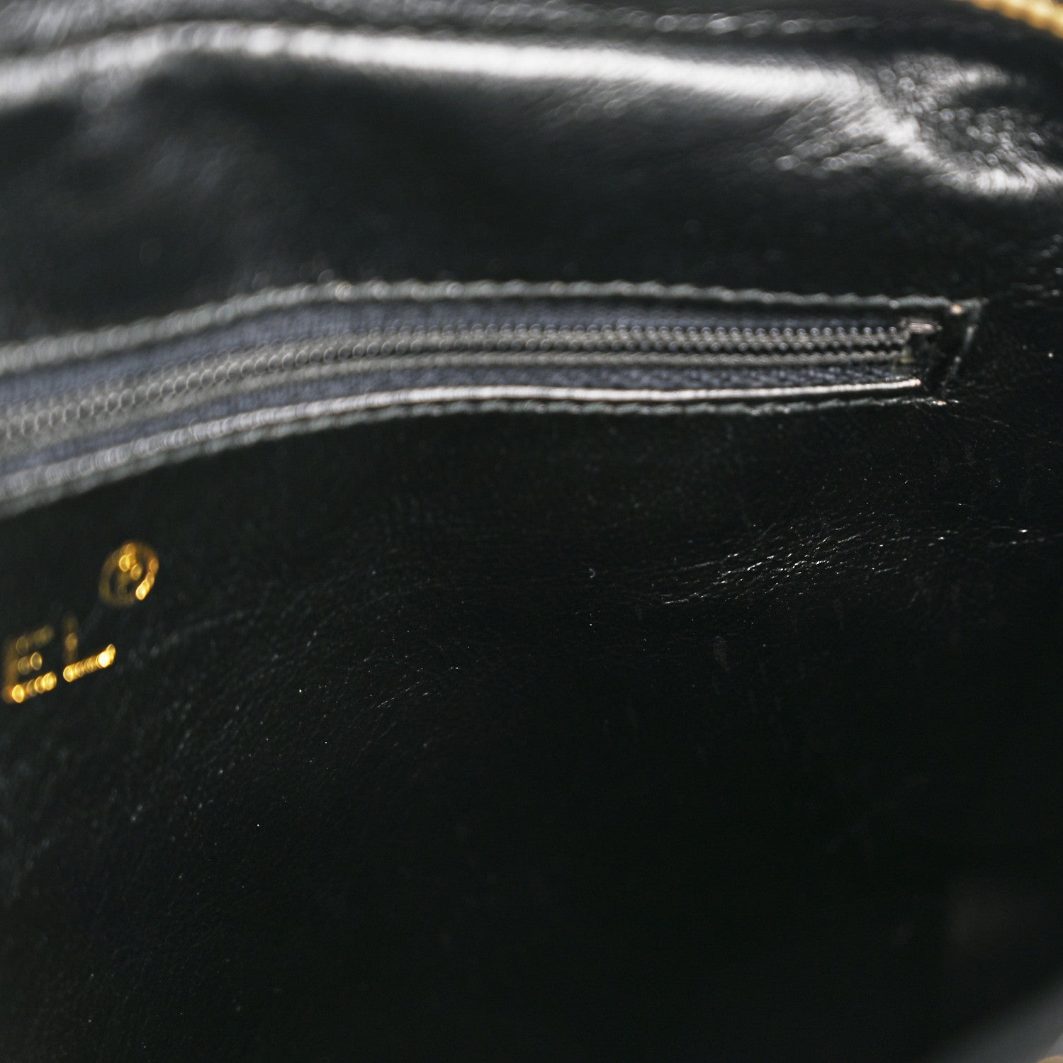 Chanel Lizard Quilted Small Tassel Camera Case Black 11 of 15