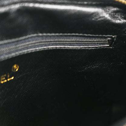Chanel Lizard Quilted Small Tassel Camera Case Black 11 of 15