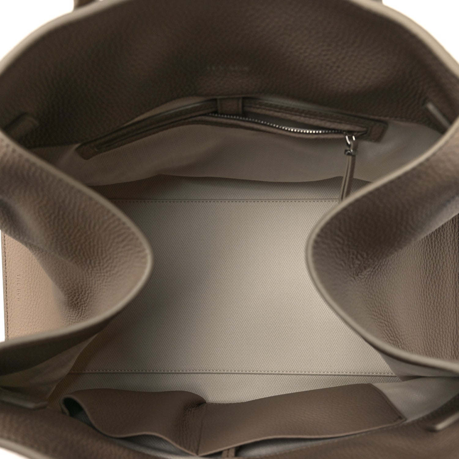 The Row Matte Grained Calfskin Soft Margaux 15 Dark Taupe 5 of 9