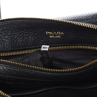 Prada Vitello Daino Tote Black 7 of 10