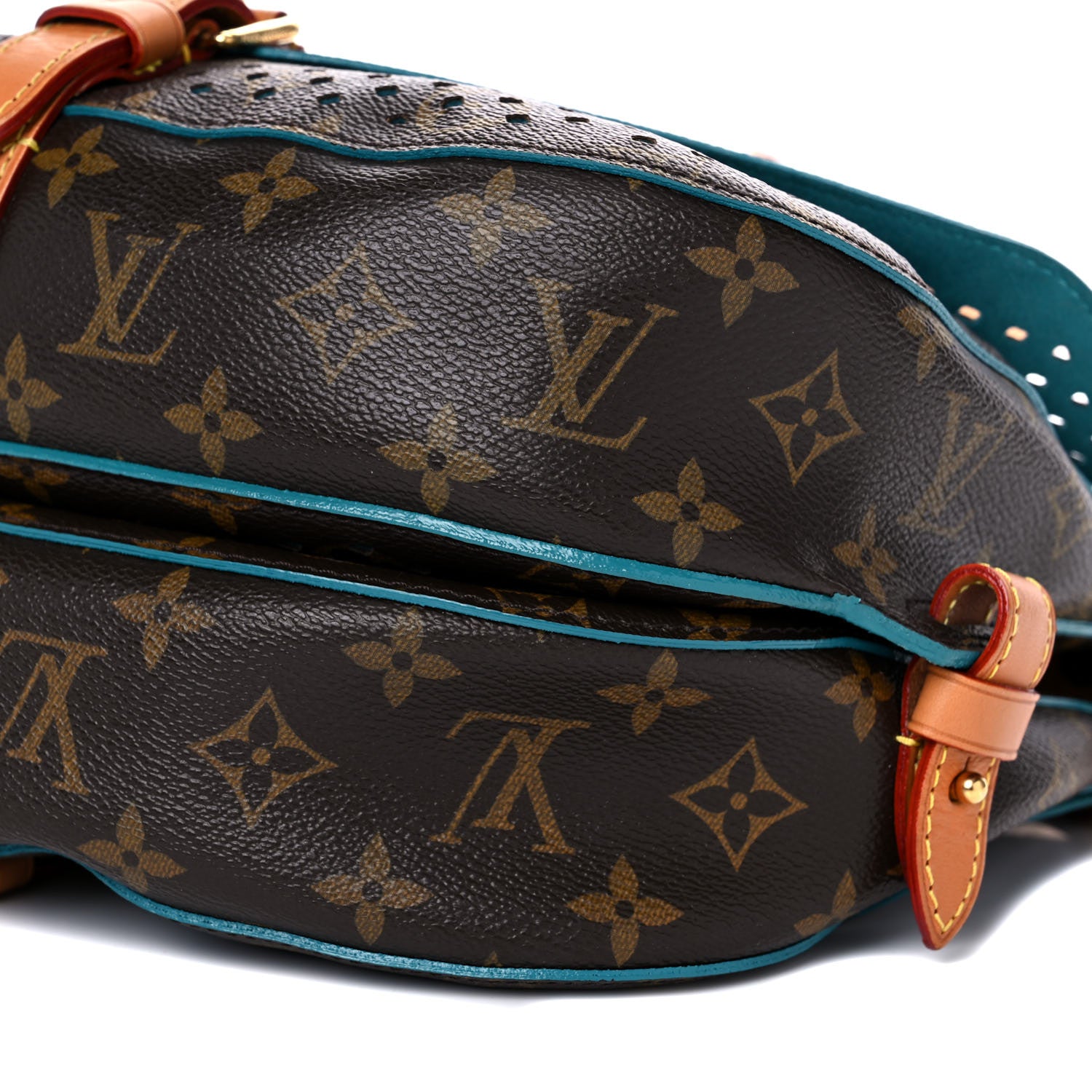 Louis Vuitton Monogram SC Flore Saumur Teal 9 of 17