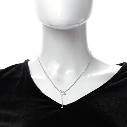 Hermes 18K White Gold Diamond Finesse Lariat Necklace 2 of 5