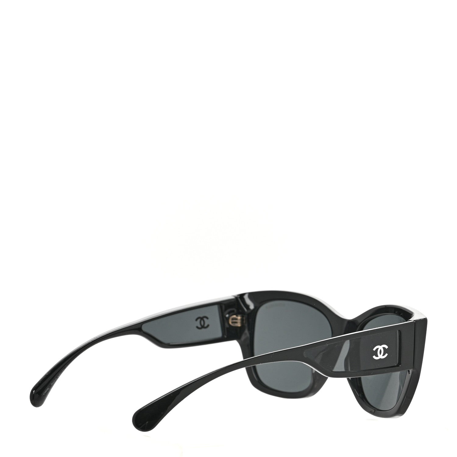 Chanel Acetate Polarized Butterfly Signature CC Sunglasses 5429-A Black 4 of 7